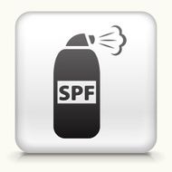 White Square Button with Sun Block N2