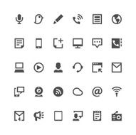 Communication and Media Icons N9