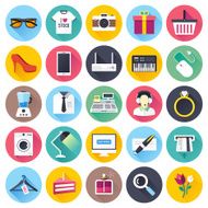 Flat Shopping Icons