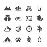 Travel Adventure and Camping Icons - Acme Series