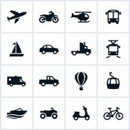 Methods of Transportation Icons