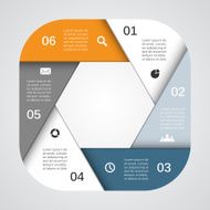 Modern vector info graphic for business project N6