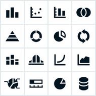 Black Graph Icons