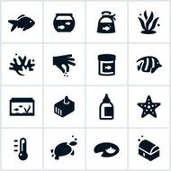 Black Home Aquarium Icons