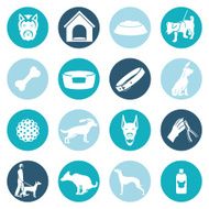 Dog icons white