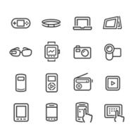 Mobile Devices Icon - Line Series