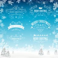 Vector Christmas Labels