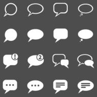 Vector Set of Bubbles Icons N2