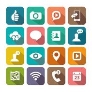 Flat icons set for Web and Mobile Applications N5