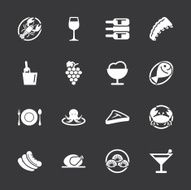 Dinner Icons - White Series