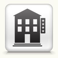 Square Button with Five Star Hotel