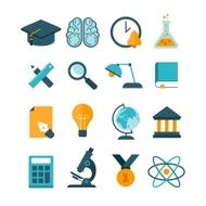 set of vector education icons N2