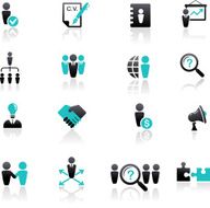collection of human resources icons