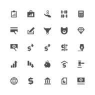 Banking and finance icons