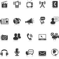 Media and communication icons N7