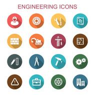 engineering long shadow icons
