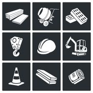 Building Vector Icons Set