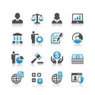 Set of 16 business vector images