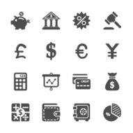 finance and money icon set vector eps10 N2