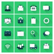 flat design icon set N3