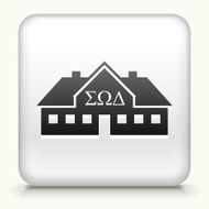Square Button with Frat House interface icon