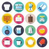 Flat Cooking Icons