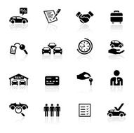 Black Symbols - Car Rental