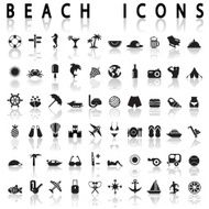 Beach icons N10