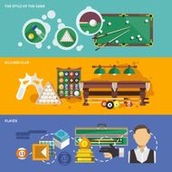 Billiards Banner Set