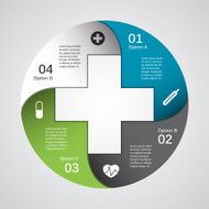 Modern vector template for your medical project