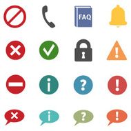 Vector Set of Info Icons
