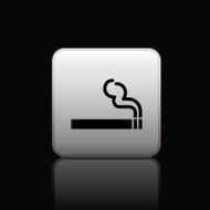 smoking button icon