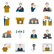 Public Speaking Icons N2