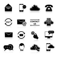 Contact us icons set