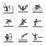 Athletic Pictogram Icons