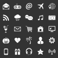 Media and communication icons N8