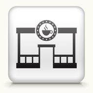 Square Button with Coffee Shop N2