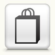 Square Button with Shopping Bag