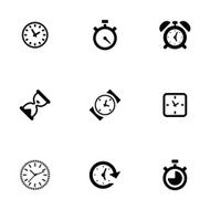 time icons set N2