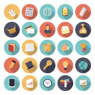 Flat design icons for business and finance N5