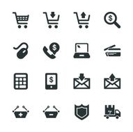 E-commerce Silhouette Icons