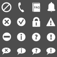 Vector Set of Info Icons N2