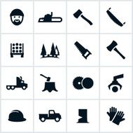 Black Lumberjack Icons