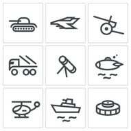 Military icon set N2