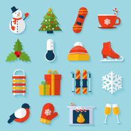 Winter stickers set N2