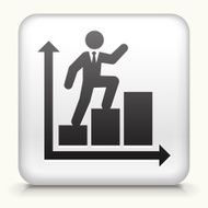 Square Button with Walking on Charts