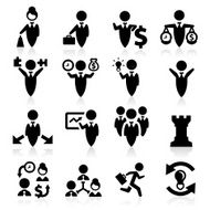 Business Concept icons set elegant series