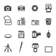 camera and equipment icons