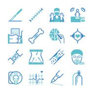 Surgical icons set