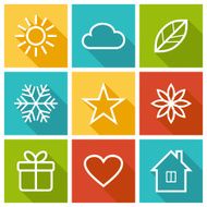 Flat Icons Set N33